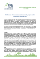 Réflexions et recommandations sur le projet de loi relatif à la biodiversité