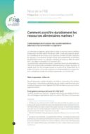 Comment accroître durablement les ressources alimentaires marines ?