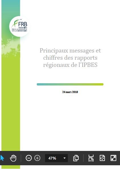 Sortie des rapports régionaux de l’Ipbes