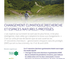 [3es rencontres espaces naturels protégés – recherche] Découvrez les actes