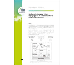 Quelles solutions pour éviter la propagation de l’antibiorésistance dans l’environnement ?