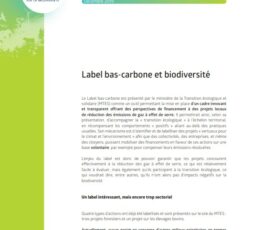 Le Label bas-carbone