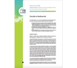 Biodiversité et fiscalité