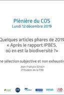 Jean-François Silvain, président de la FRB, revient sur des articles scientifiques qui ont marqué 2019