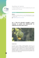 Un « filet de sécurité mondial » pour inverser la perte de biodiversité et stabiliser le climat de la Terre