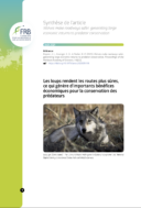 Les loups rendent les routes plus sûres, permettant d’importants bénéfices économiques