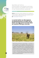 La conservation sur des espaces surdimensionnés et le déclin de la faune sauvage et du tourisme dans les savanes d’Afrique centrale