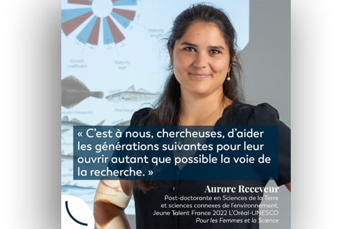 Aurore Receveur, post-doctorante FRB-Cesab sur la pêche durable, récompensée !
