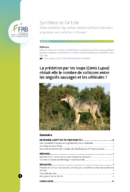 La prédation par les loups (Canis Lupus) réduit-elle le nombre de collisions entre les ongulés sauvages et les véhicules ?