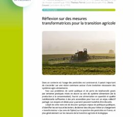 Réflexion sur des mesures transformatrices pour la transition agricole