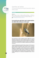 Les pratiques agricoles sont responsables du déclin des oiseaux en Europe