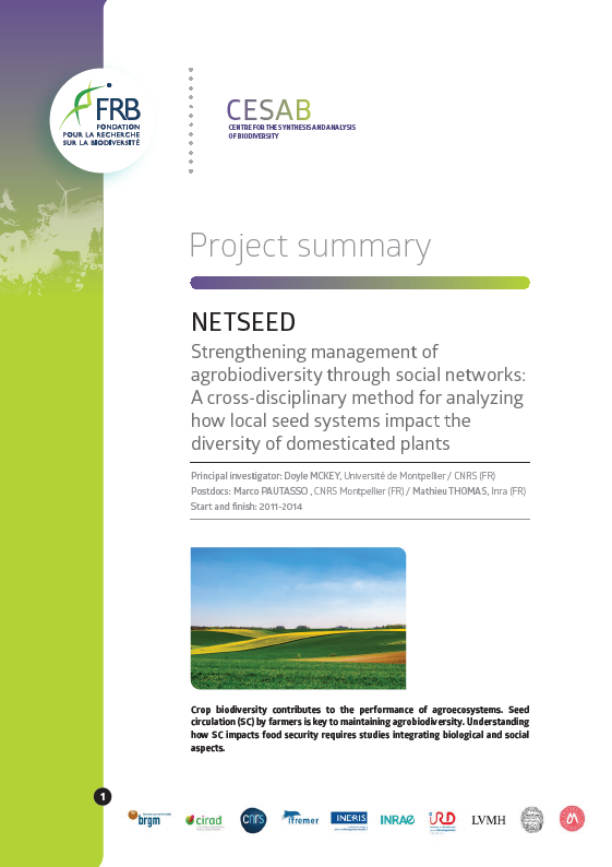 Netseed | Agrobiodiversité et réseaux sociaux : comment les systèmes d’échange de semences agissent sur la diversité des plantes domestiquées