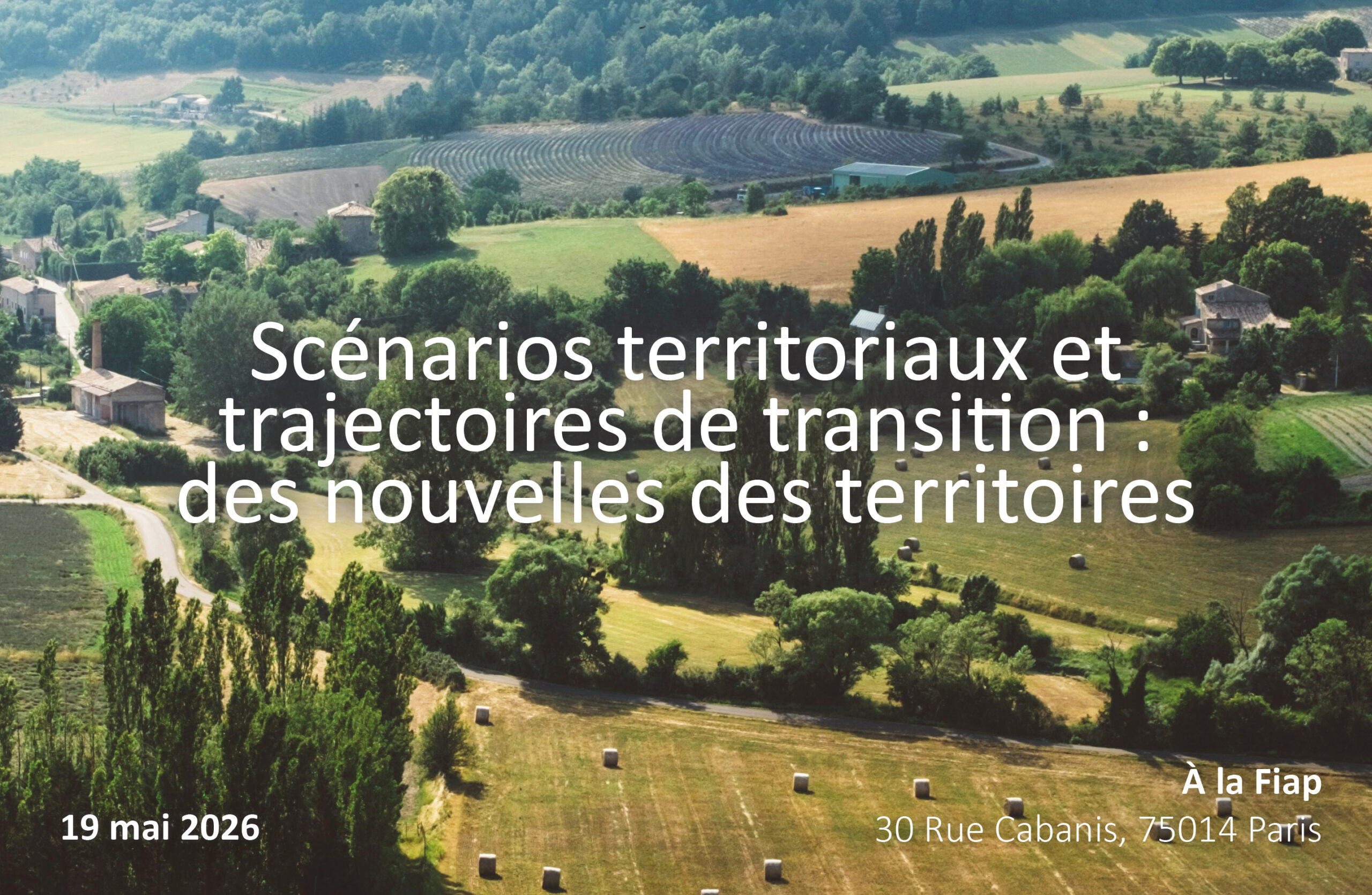 [À vos agendas] Nouvelle journée scientifique dédiée aux scénarios territoriaux ! Rendez-vous le 19 mai 2026.