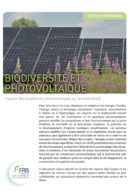 Impacts des installaIons photovoltaïques sur la biodiversité. Clé pour comprendre